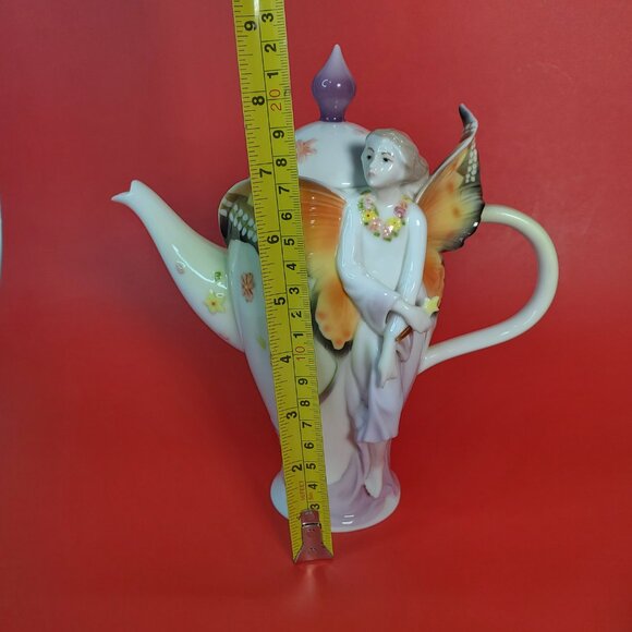 Butterfly Fairy Teapot – Fine Bone China, Art Nouveau Style - Picture 9 of 10